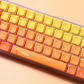 Dropshipping Summer Orange 104+23 XDA Keycaps Set PBT Dye-subbed ANSI ISO Layout for GK61 64 68 84 87 104 108